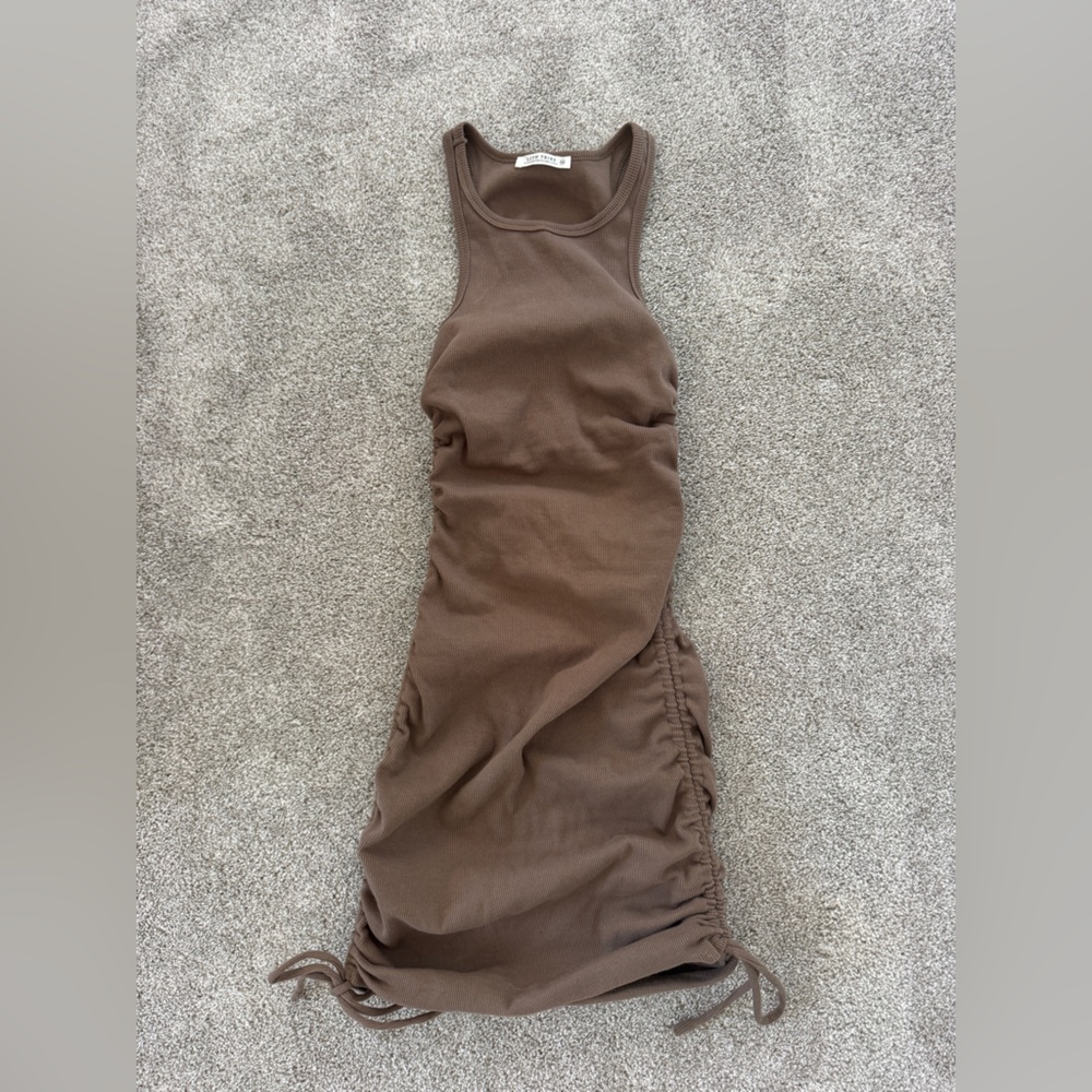 12th Tribe Brown Tank Dress